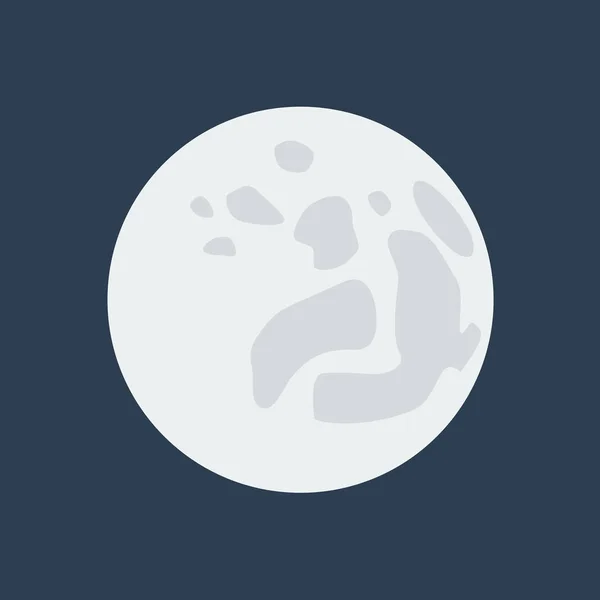 Mond-Symbol auf schwarzem Hintergrund. — Stockvektor
