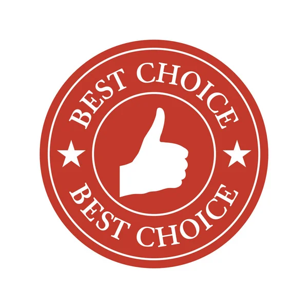 Vector best choice flat label — Stock Vector