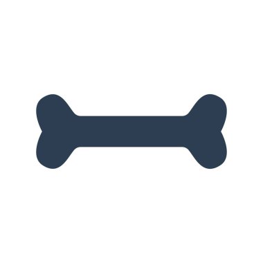 Beyaz arka plan üzerinde kemik simgesi.