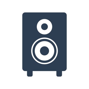 Ses hoparlör simgesi beyaz arka plan üzerinde.