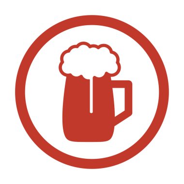 bira simgesi beyaz arka plan üzerinde.