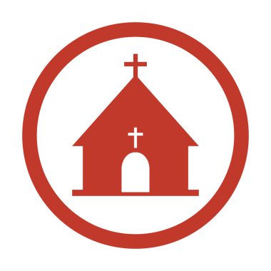 Beyaz arka plan üzerinde Kilise kutsal kişilerin resmi.