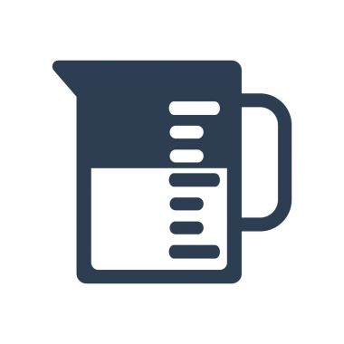 Beyaz arka plan üzerinde ölçek simgesi.