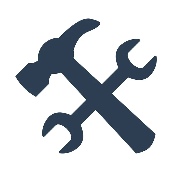 Service-Tool-Symbol auf weißem Hintergrund. — Stockvektor