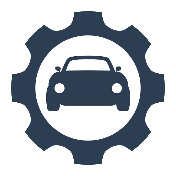 Car service icon on white background. — Stock Vector