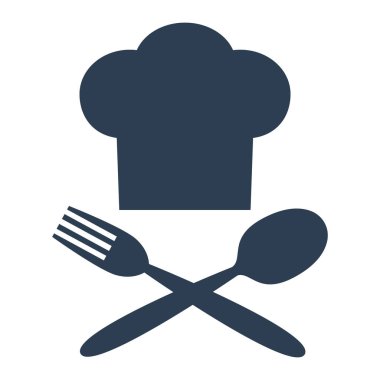 Chef şapka işareti simgesi. sembol pişirme.