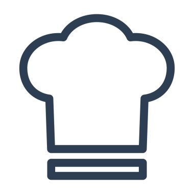 Chef şapka işareti simgesi. sembol pişirme.