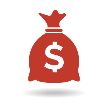 para çantası simgesi beyaz arkaplanda.