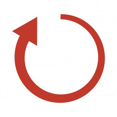 Beyaz arka planda yenileme simgesi.