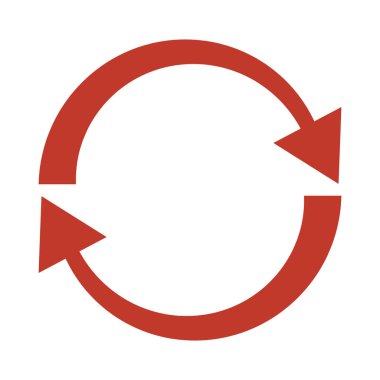 Beyaz arka planda yenileme simgesi.