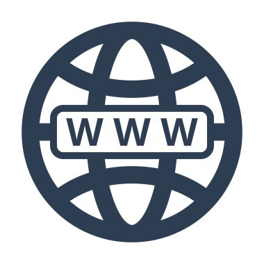 beyaz zemin üzerinde Web simgesi.