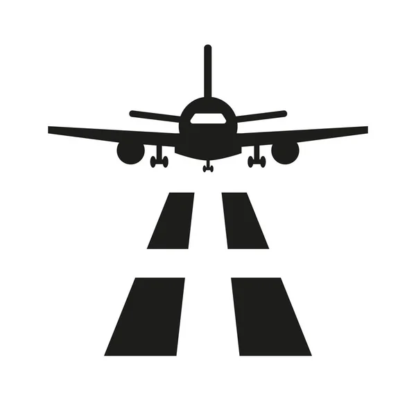 Airport-symbool op witte achtergrond. — Stockvector