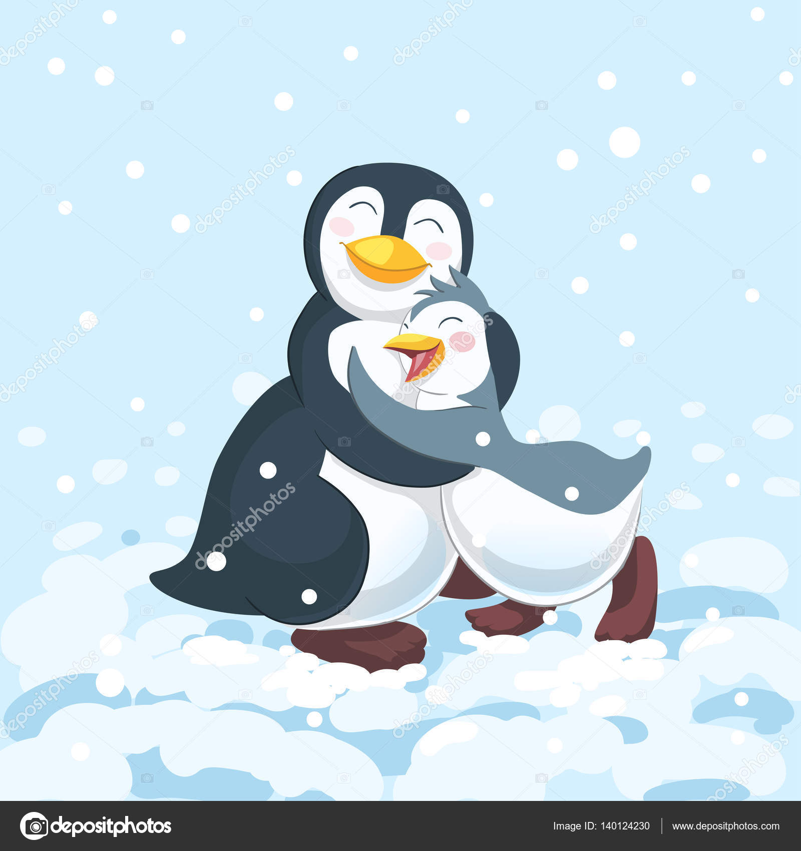 上ペンギン 親子 イラスト 動物ゾーン 上ペンギン 親子 イラスト 動物ゾーン