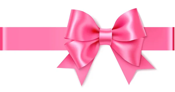 Beautiful pink bow Stock Vector