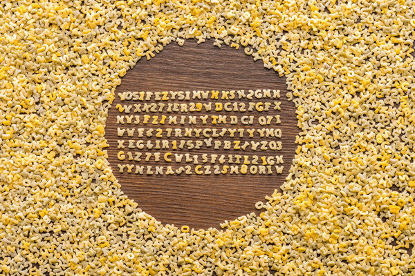 macaroni alphabet letters