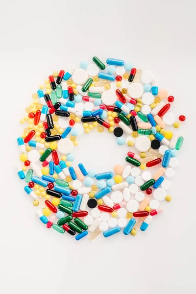 Carta de las píldoras médicas — Foto de Stock