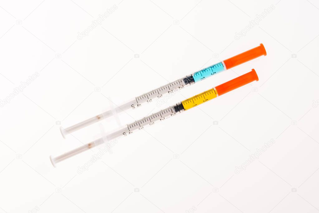 Insulin syringes for diabetes 