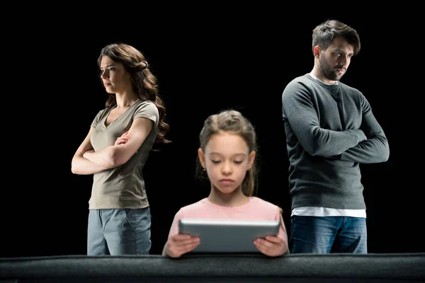 Familia teniendo conflicto — Foto de Stock