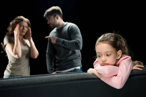 Familia teniendo conflicto — Foto de Stock