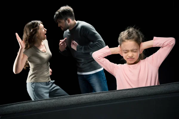 Familia teniendo conflicto — Foto de Stock