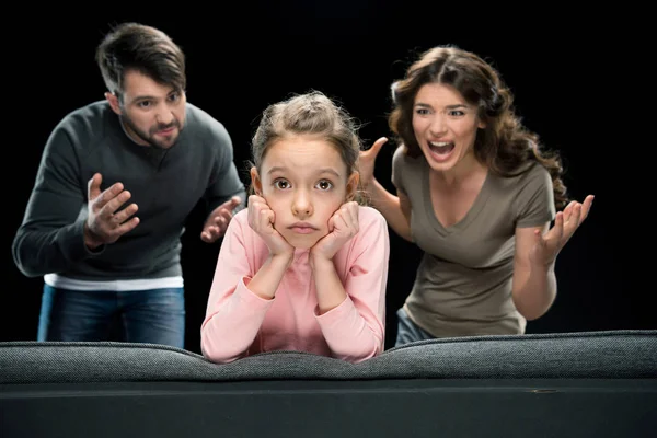 Familia teniendo conflicto — Foto de Stock