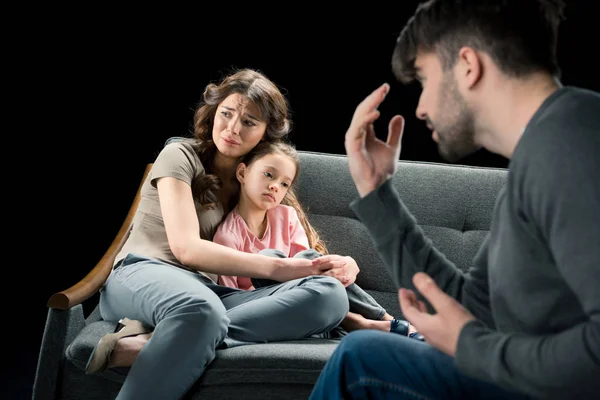 Familia teniendo conflicto — Foto de Stock