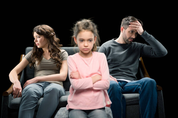 Family having conflict    