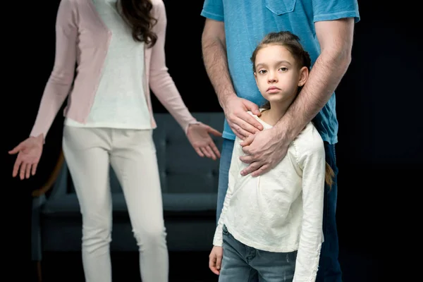 Familia teniendo conflicto — Foto de Stock