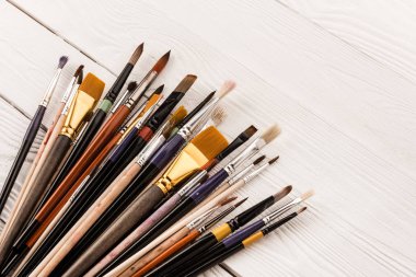Various paintbrushes collection clipart