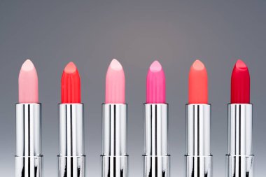 Set of fashionable lipsticks clipart