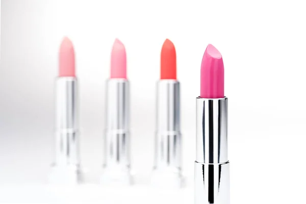 Set van modieuze lippenstiften — Stockfoto