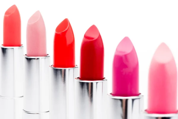 Set van modieuze lippenstiften — Stockfoto