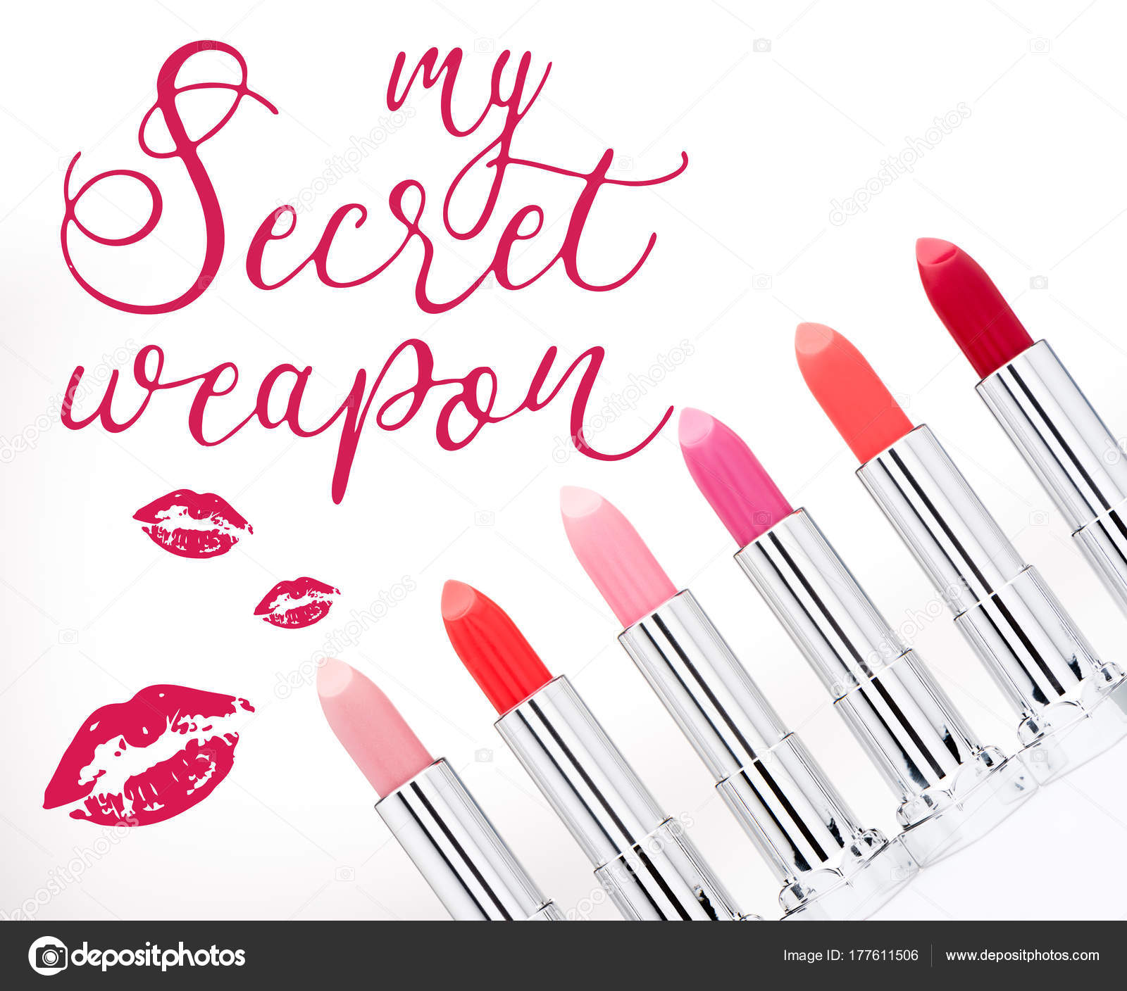 Set of fashionable lipsticks — Stock Photo © SergIllin 177611506