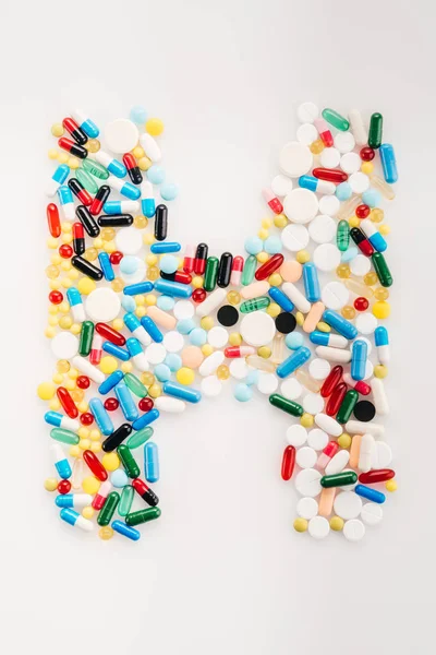 Carta de las píldoras médicas — Stock Photo