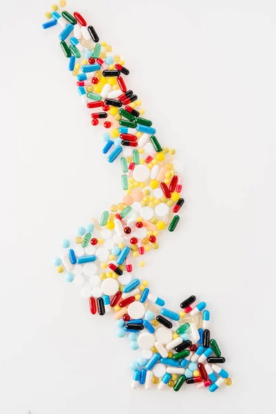 Arrow made of medical pills — Stock Photo