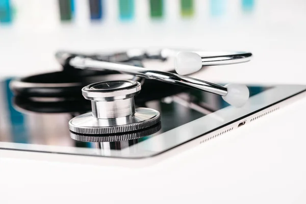 Stethoscope and digital tablet — Stock Photo