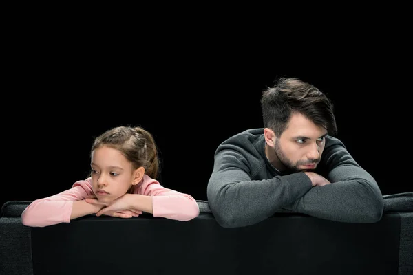 Querelles père et fille — Photo de stock