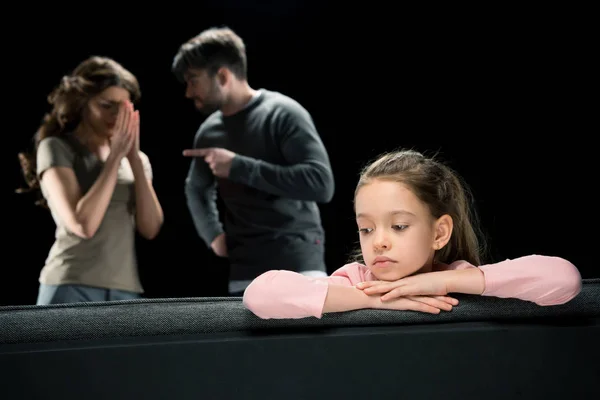 Familia teniendo conflicto - foto de stock