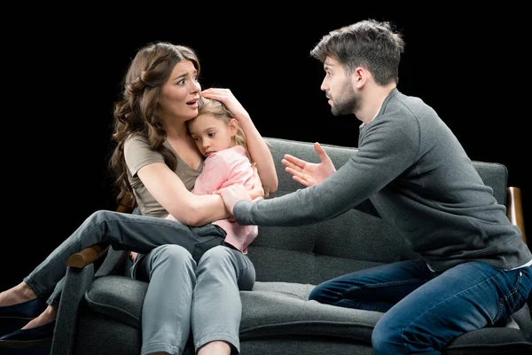 Family having conflict — Stock Photo