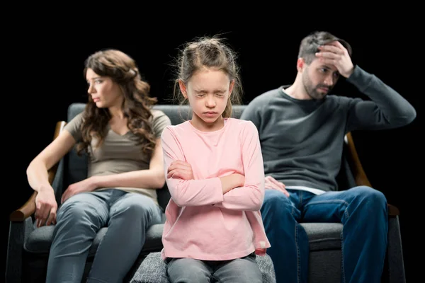 Familia teniendo conflicto - foto de stock