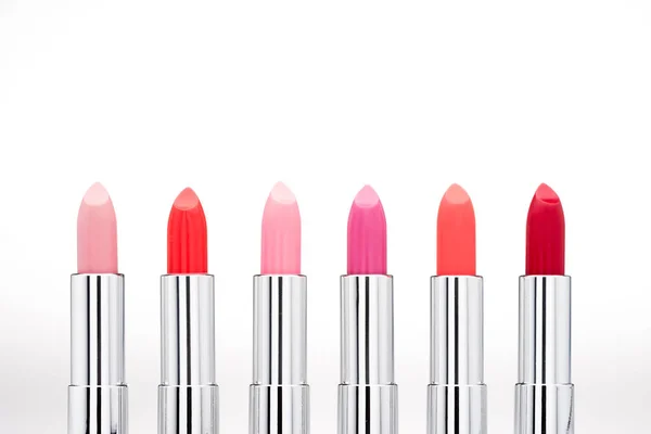 Set of fashionable lipsticks — Stock Photo