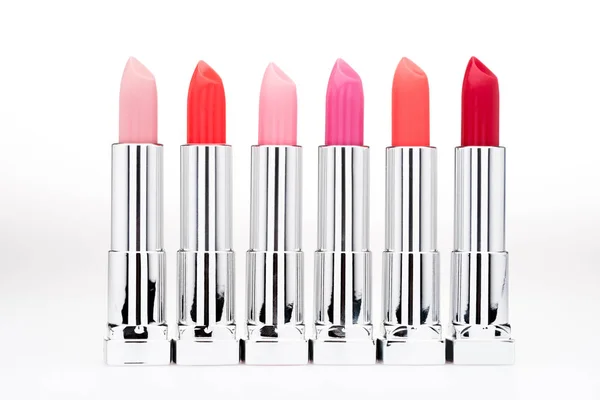 Set of fashionable lipsticks — Stock Photo