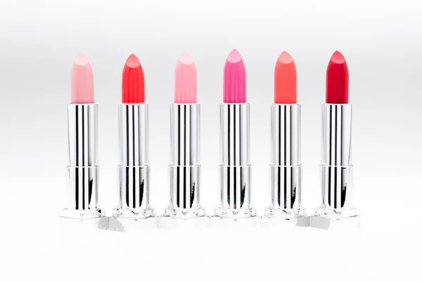 Set of fashionable lipsticks — Stock Photo