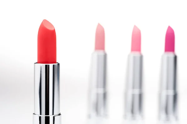 Set of fashionable lipsticks — Stock Photo