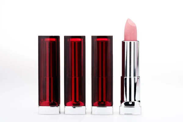 Set of fashionable lipsticks — Stock Photo