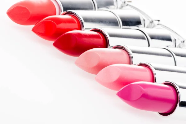 Set of fashionable lipsticks — Stock Photo