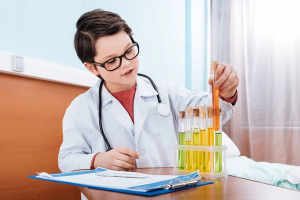 Boy doctor in uniform — Stock Photo, Image