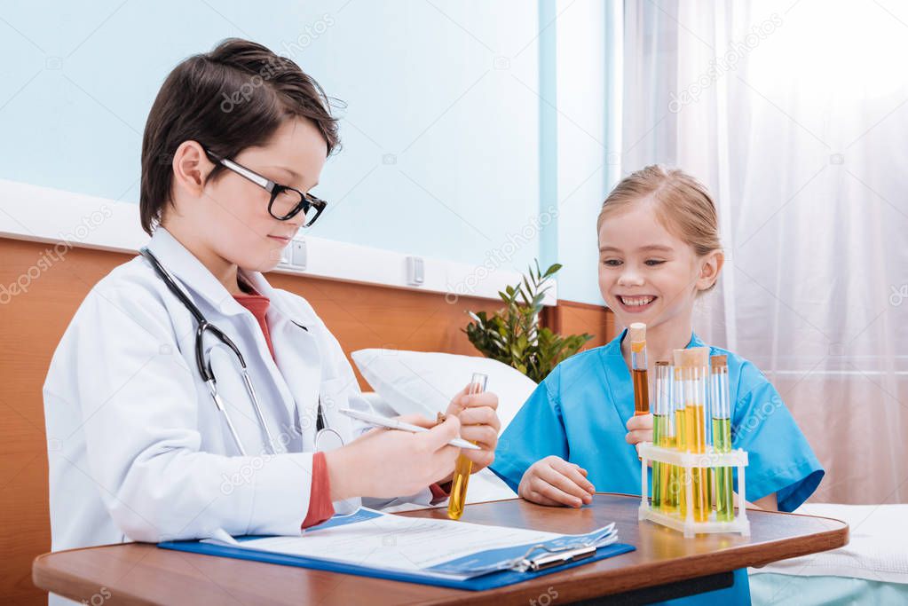 kids playing doctor and nurse