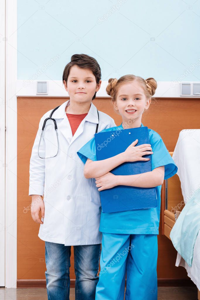 Kids playing doctor and nurse