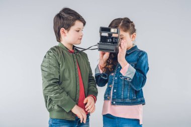 Çocuklar fotoğraf çekmek